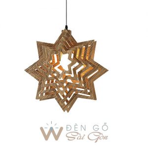 Đèn gỗ trang trí - Mẫu DG043