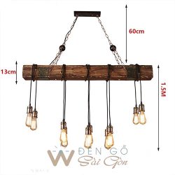 Đèn gỗ trang trí - Mẫu DG072