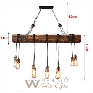 Đèn gỗ trang trí - Mẫu DG072