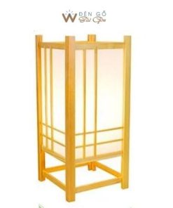 Đèn gỗ để bàn hình trụ, Đèn gỗ phòng ngủ, quán ăn DG714