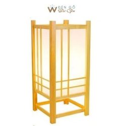 Đèn gỗ để bàn hình trụ, Đèn gỗ phòng ngủ, quán ăn DG714