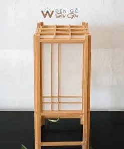Alternative view of Đèn gỗ để bàn hình trụ, Đèn gỗ phòng ngủ, quán ăn DG714