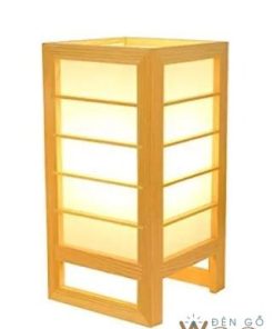 Đèn bàn gỗ hiện đại hình hộp chữ nhật DG716