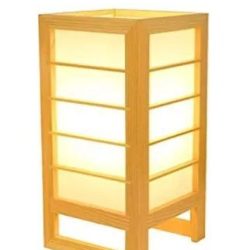 Đèn bàn gỗ hiện đại hình hộp chữ nhật DG716