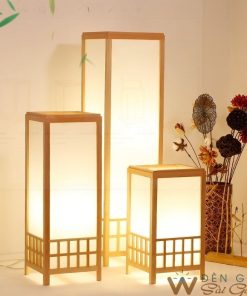 Đèn gỗ để bàn hình chữ nhật đứng DG715