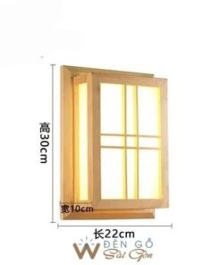 Alternative view of Đèn gỗ treo tường hình hộp chữ nhật hiện đại DG697
