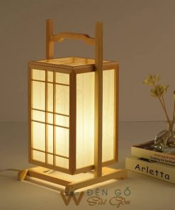 Đèn bàn gỗ đặt sàn phòng thiền DG711