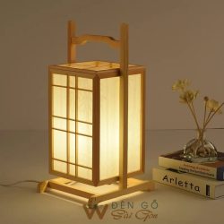 Đèn bàn gỗ đặt sàn phòng thiền DG711